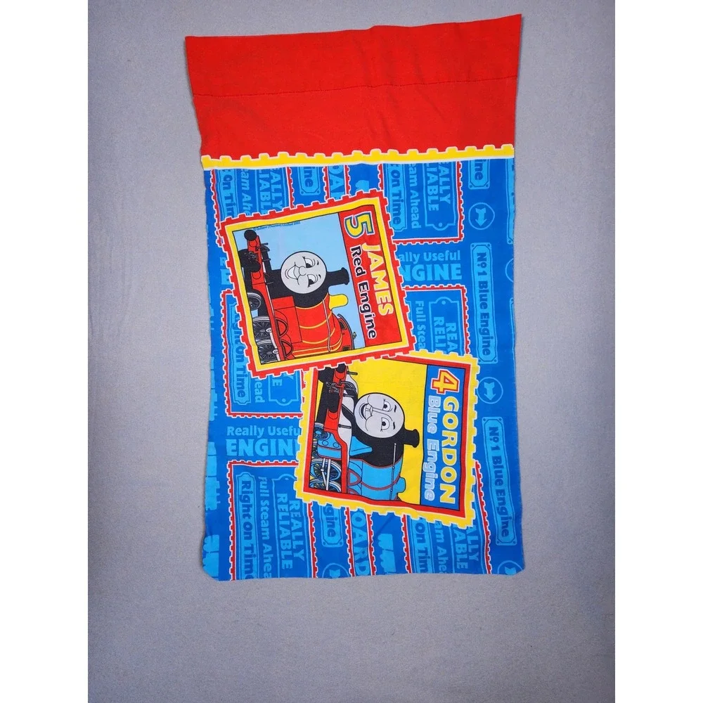 Vintage Thomas and Friends Pillowcase Thomas Percy James Gordon Blue Red Train